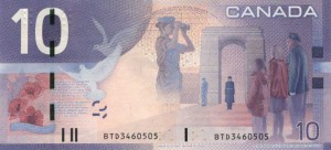 Канадский доллар10р