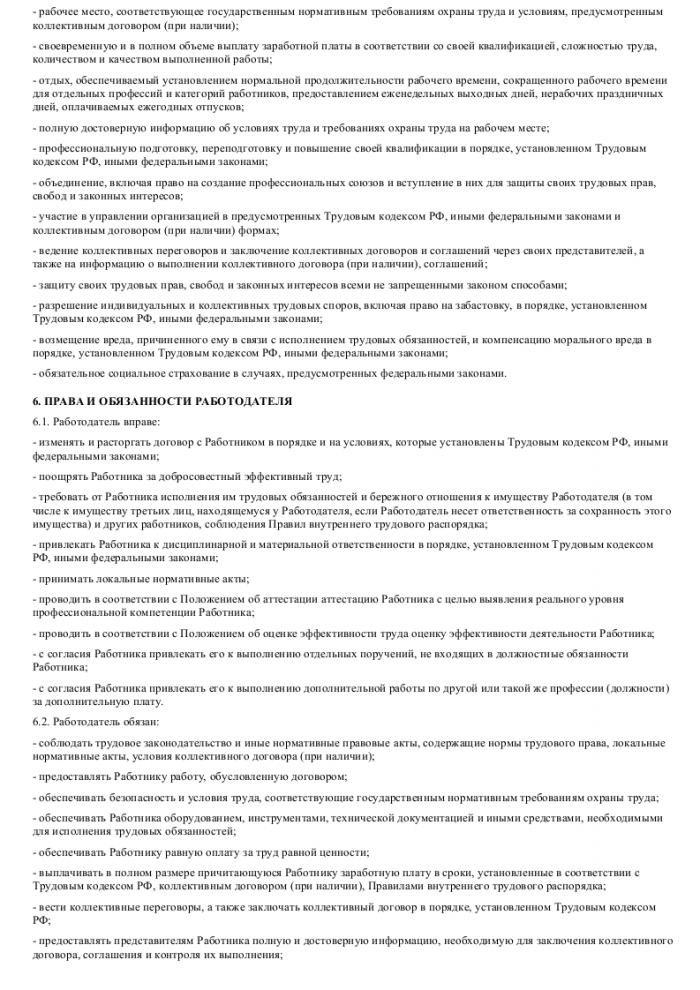 Образец трудового договора с торговым представителем_003