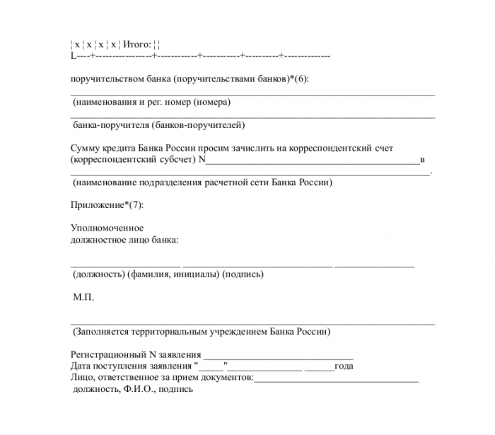 Скачать образец заявления на получение кредита в формате .doc_002