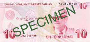 Турецкая лира10р