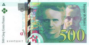 Французский франк 500а