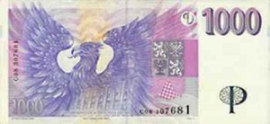 Чешская крона1000р