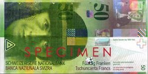 Швейцарская крона50а