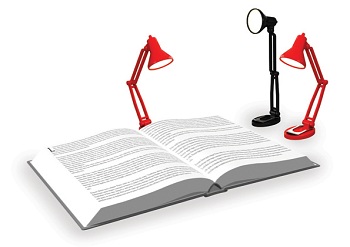 крошечная лампа для книг