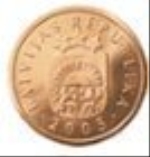 латвийский сантим 1р