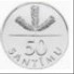 латвийский сантим 50а