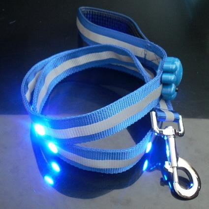 мигающий поводок для собак