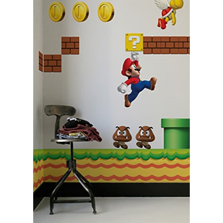 наклейка марио