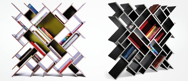 необычная книжная полка