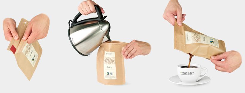 необычный пакет для кофе