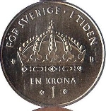шведская крона 1p