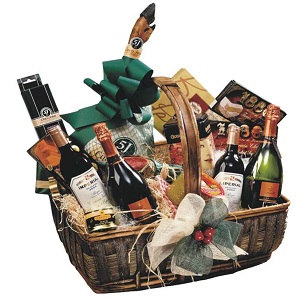 шоколадный подарочный набор в корзине