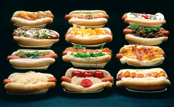 Виды хот догов. Виды хот догов.