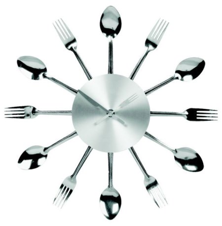 Часы на кухню в виде ложек и вилок