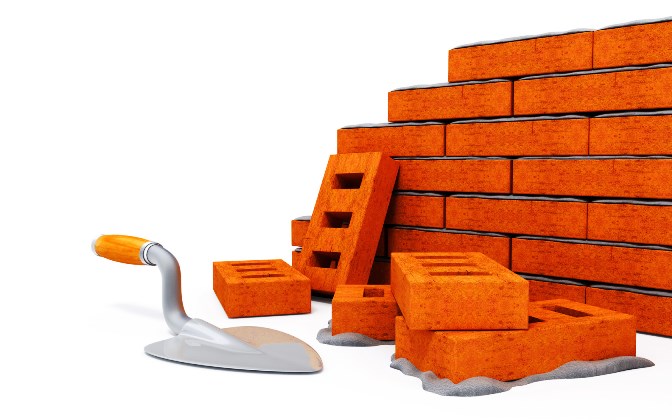 Стена кирпич