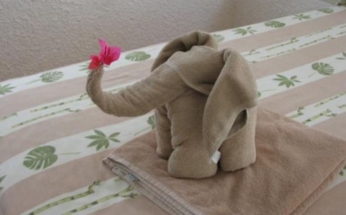 Фигурка из полотенец