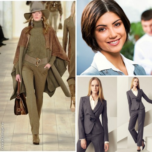 Деловой стиль: прическа и костюм