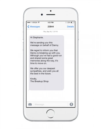 Прощальное письмо любимому можно написать и в виде СМС