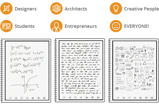 Блокнот будущего, который можно "почистить" в микроволновке подойдет для дизайнеров, архитекторов, творческих людей, студентов, бизнесменов, да и общем-то, для всех!
