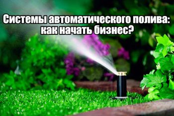 Системы автоматического полива: как начать бизнес