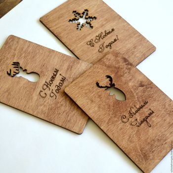 Как заработать на открытках из дерева