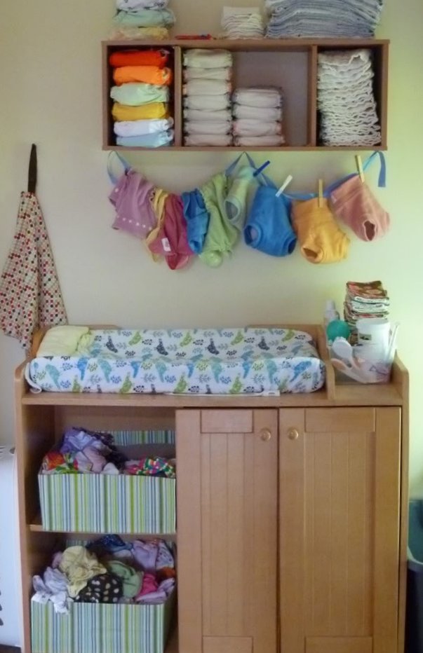 Хранение многоразовых подгузников