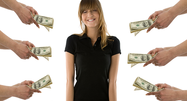 Биржи кредитов всегда рады дать вам денег под процент.