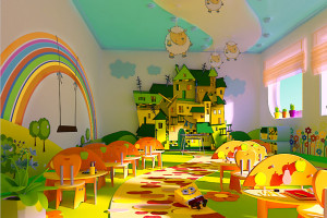 Игровая комната в магазине детских товаров.